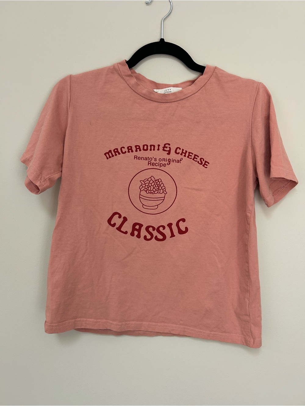 Classic Macaroni & Cheese Pink Graphic Tee